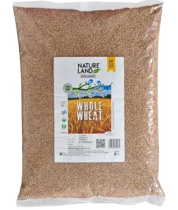 Nature Land Organics Whole Wheat Grain 5 KG - 5 KG