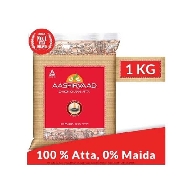 ASHIRWAD CHAKKI ATTA 1KG 