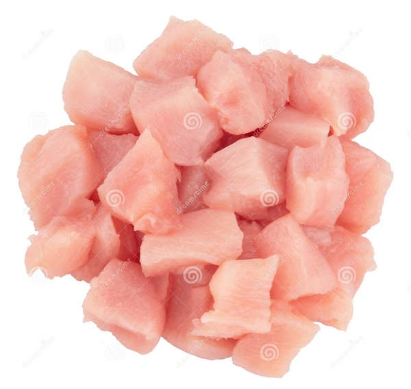 Apna Fresh Tikka Cut Chicken - Light Pink, 1 Kg
