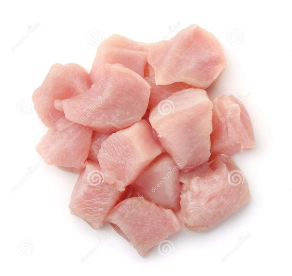 Apna Fresh Tikka Cut Chicken - Light Pink, 1 Kg