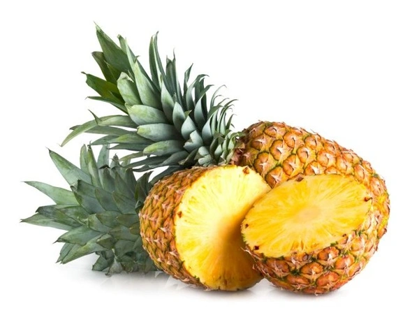 Pineapple (আনারস)  - 1 Unit (950 Gm - 1200 Gm), Green-Gray To Yellow