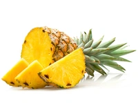 Pineapple (আনারস)  - 1 Unit (950 Gm - 1200 Gm), Green-Gray To Yellow