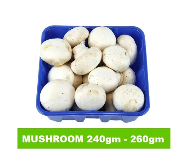 Apna Fresh Button Mushroom (মাশরুম) - Packet - 250 Gm, White