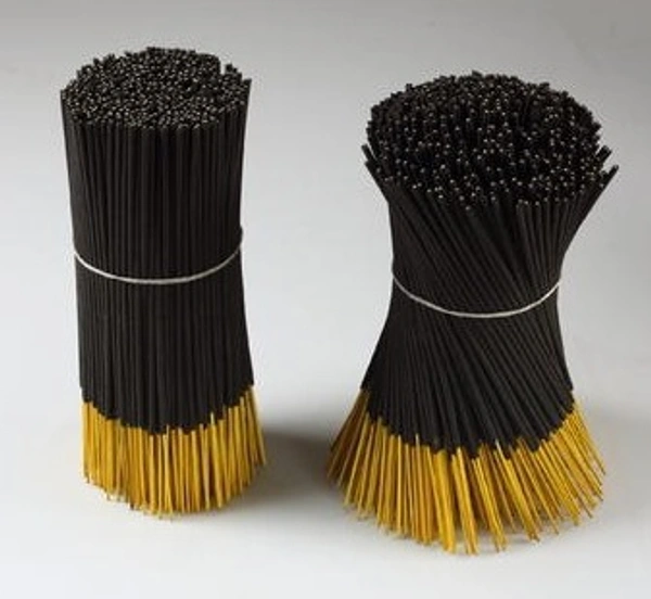 Raw Black Agarbatti (কালো র-ধূপকাঠি)- 8 and 9 Inch - 1kg (Without Perfume 1080pieces), Black 
