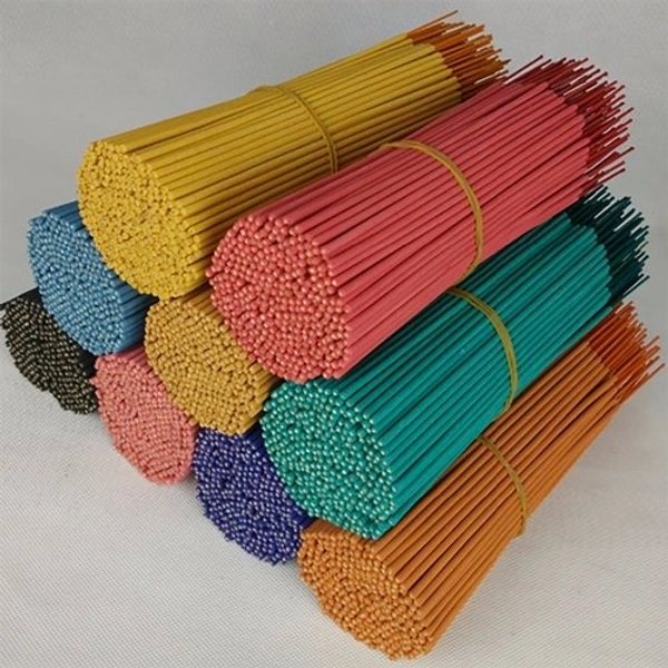 Raw Colouring Agarbatti (কালারিং র-ধূপকাঠি)- 8 and 9 Inch - 1kg (Without Perfume 1100pieces), Multicoloured(As Per Customer Choice)