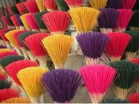 Raw Colouring Agarbatti (কালারিং র-ধূপকাঠি)- 8 and 9 Inch - 1kg (Without Perfume 1100pieces), Multicoloured(As Per Customer Choice)