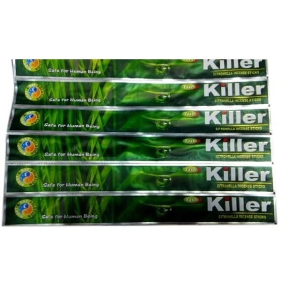 Mosquito Agarbatti (মশার সেন্টেড)- Rs 12 Pouch  - 1 Dozen (12 Pieces), Green & Orange 