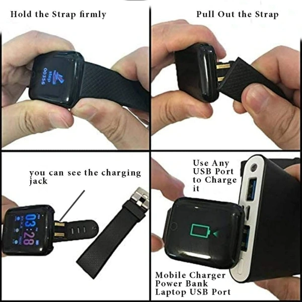 D 13 Smart Watch - black