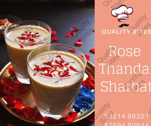 Rose Thandai Syrup  - 750 Ml