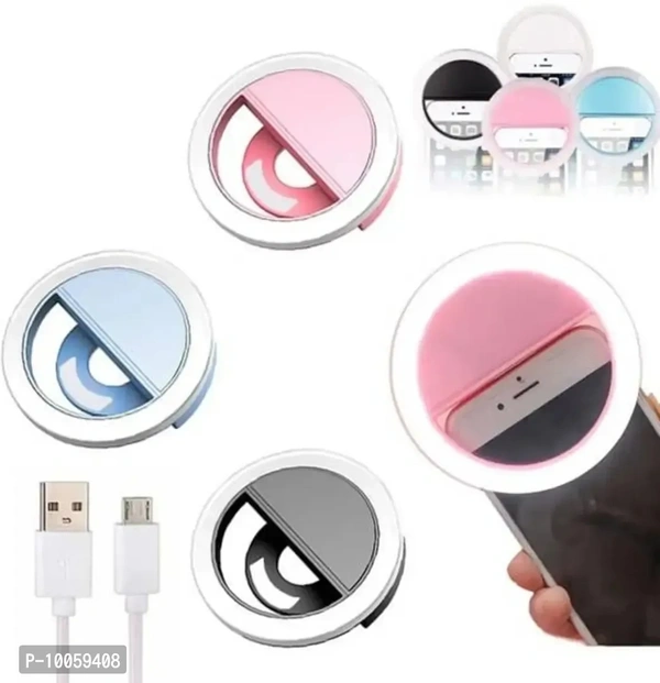 New Fit Design Mini Selfie Right Light Enhancing Photography Portable Battery Camera Phone Photography 3 Level Selfie Led Flash Light For All Smartphone Ring Flash&Nbsp