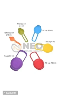Solome 6 Pieces Set Of Plastic Measuring Cup 