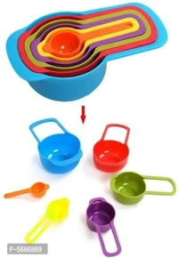 Solome 6 Pieces Set Of Plastic Measuring Cup 