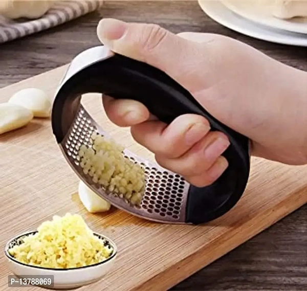 Stainless Steel Kitchen Garlic Presser Garlic Crusher Safe Pack Of 1