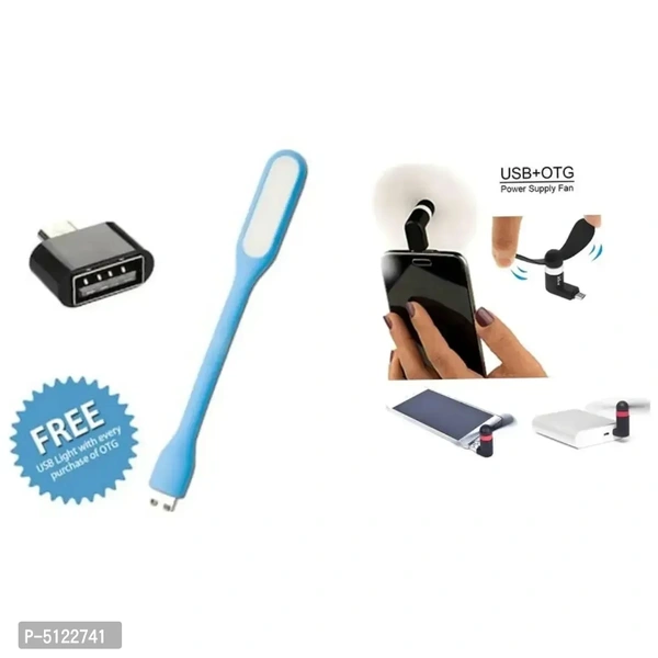 Portable USB Fan, Portable Light And Otg