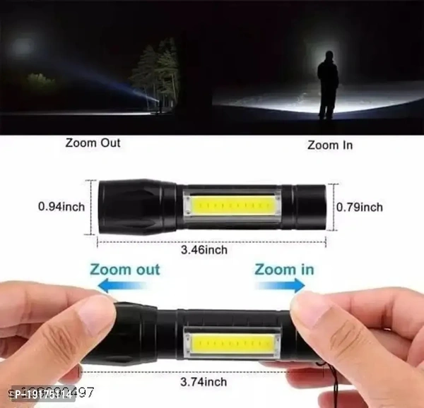 Mini Rechargeable  Pocket Light Zoom Cob USB Charging Led Water Proof Dp Torch 