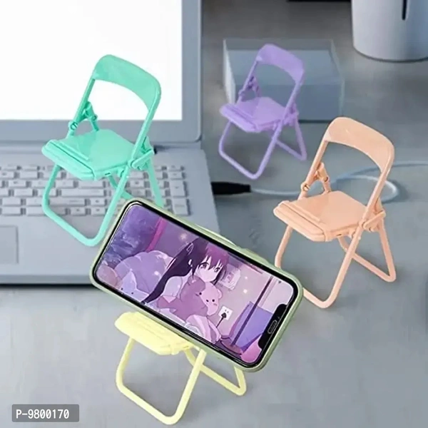 Mini Chair Mobile Stand Cute Chair Shape Mobile Holder 