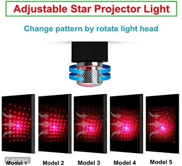 Auto Roof Star Projector Light , USB Portable Adjustable Flexible interior Car Night Lamp Dacaratio With Romantic Galaxy Atmosphere Fit Car, Ceiling Badroom, Party 