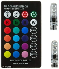 Led Parking Bulb With IR Remote For All Bikes And Car multicolour 