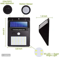 Daybetter 20 Led Solar Wall Lamp Outdoor Waterproof Motion Sensor Lights Garden Yard Garage Led Energy Saving Solar Light Motion Sensor Light (Pack Of1)