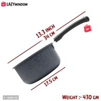 Premium Quality Nonstick Cookware Combo Tadka , Souce Pan Black 
