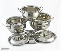 Stainless Steel Serving Bowl Handi Set Of 3 Piece