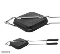 Grill And Toast Sandwich Maker With Non-stick Cookware ,1pc, Black .