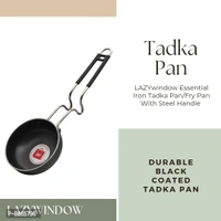 Essential Iron Tadka Pan/Fry Pan With Steel Handle For Kitchen 12cm Diameter 