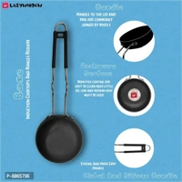 Essential Iron Tadka Pan/Fry Pan With Steel Handle For Kitchen 12cm Diameter 