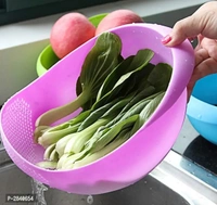 Wash Rice Rinse Fruit Vegetable Basin Stainer Sieve Bowel (1piece)