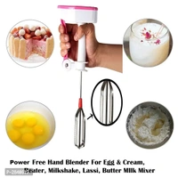 Power Free Stainless Steel Hand Mixer Blender (Assorted)-2pieces
