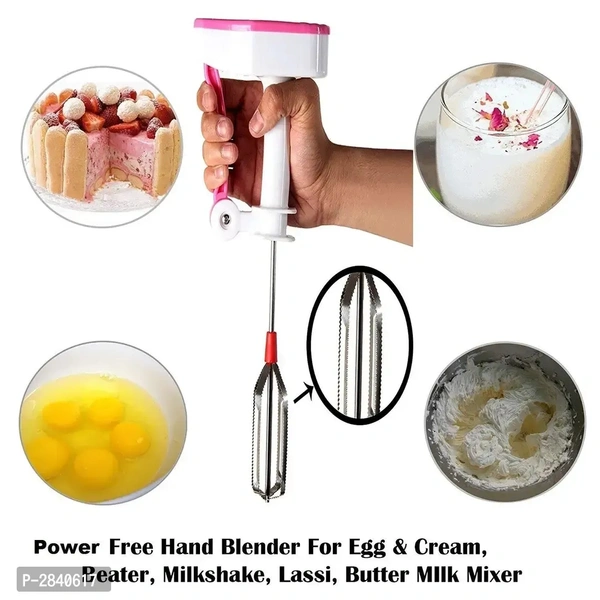 Power Free Stainless Steel Hand Mixer Blender (Assorted)-2pieces