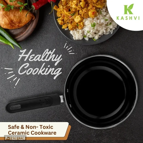 Kashvi Non Stick Tadka/Tadkapan Naturally Induction /Gas/Stove/Electric 