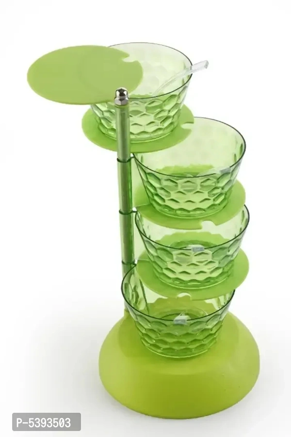 Multipurpose 360 Rotating Pickle Container Pickle Tower Storage Pickle Bowl Set For Kitchen,4 Pieces Bowl Set 