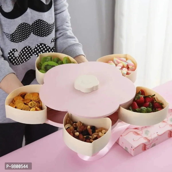 Flower Candy Box Snack Tray With Phone Holder 