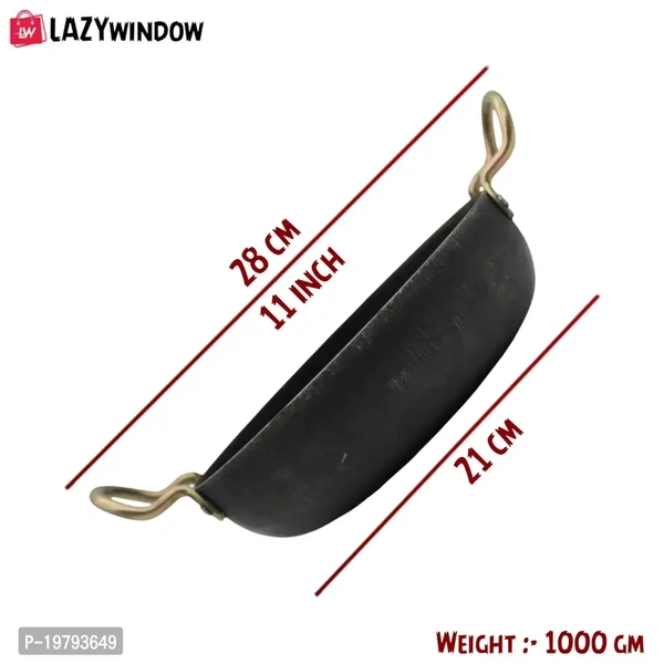 Lazy window Traditional Iron Kadhai Deep Bottom Kadhai