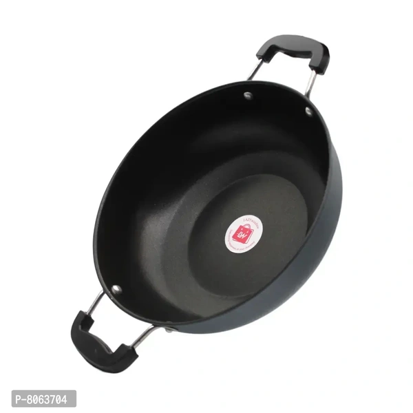 Classy Window Premium Quality Hard Anodized Nonstick Kadhai ,26 Cm, 3L Black 