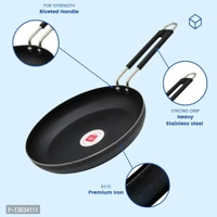 Fry Fan 100% Pure Iron With Grip Type ( Induction And LPG Gas Both Suitable )Dia 20cm+Surprise Gift 