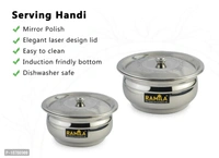 Ramila Serving Handi Set With Lid , patila 