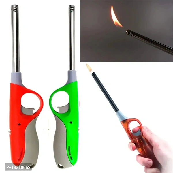 Multi Utility Electric Lighter Flameless Windproof Portable Lighter For Kitchen Stove BBQ(Random Colour)