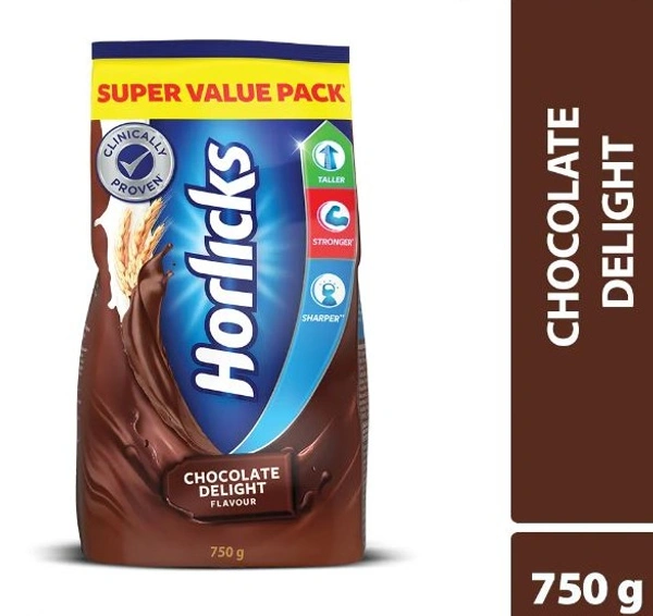 Horlicks Chocolate Delight Flavoured Health & Nutrition Drink B2C - 750gm