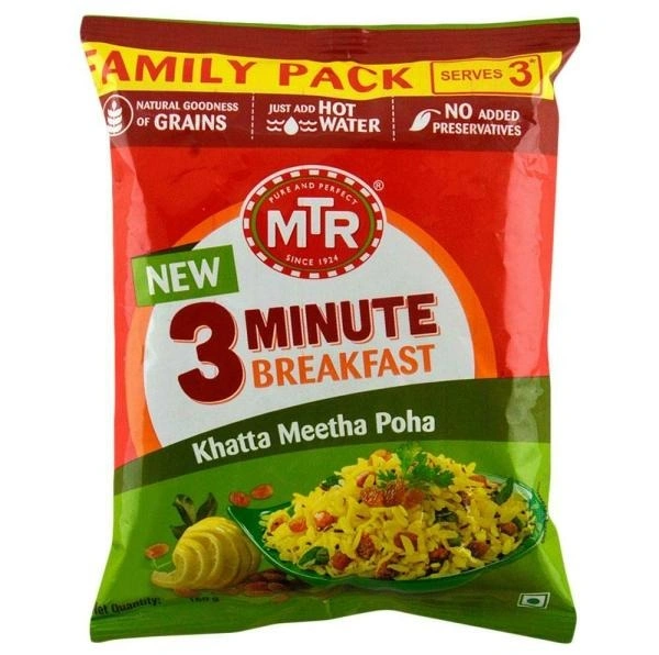 MTR 3-Minute Breakfast Khatta Meetha Poha Mix B2C - 60gm
