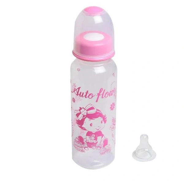 Auto flow Smart Feeding Bottle With Silicone Nipple - BPA Free - 125ml