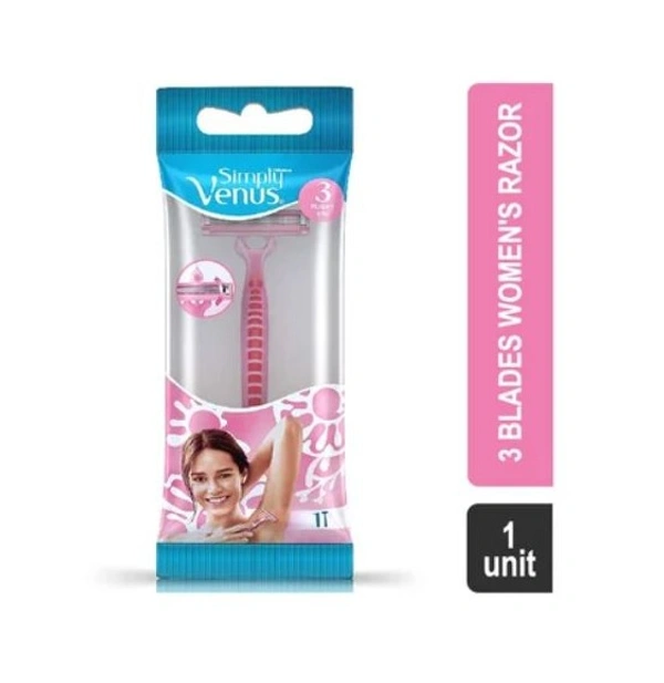 Gillette Simply Venus 3 Blades Women's Razor - 1 Unite
