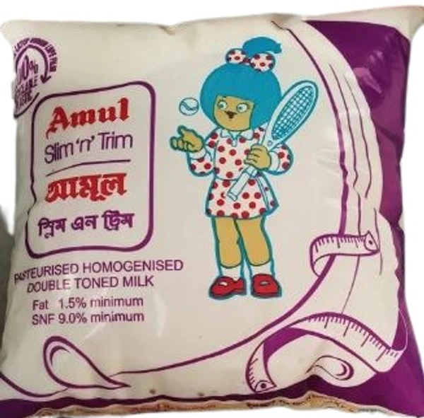 Amul Slim 'N' Trim Double Toned Milk B2C - 500ml