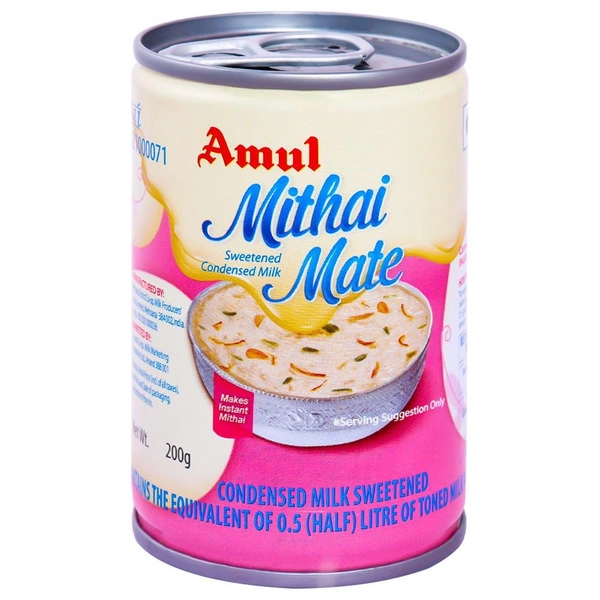 Amul Mithai Mate Sweetened Condensed Milk B2C - 200 g (Tin)