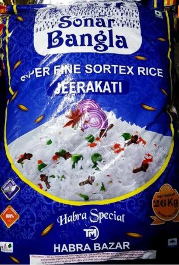 Sonar Bangla Jeerakati Super Fine Sortex Rice B2C - 26Kg