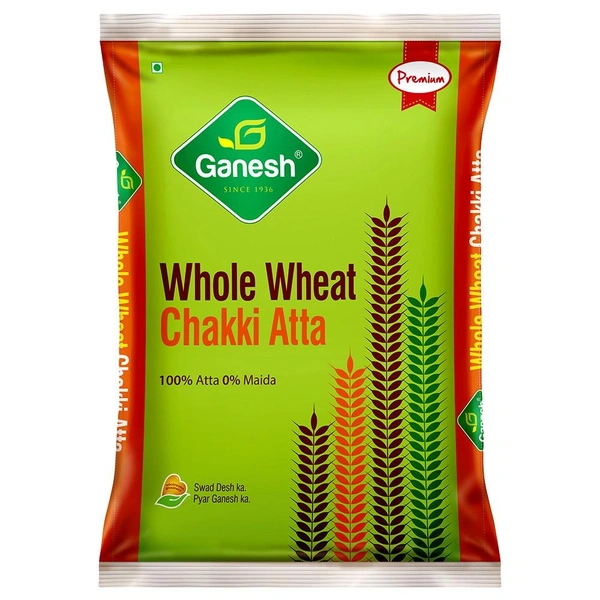 Ganesh Chakki Whole Wheat Atta B2B - 5Kg