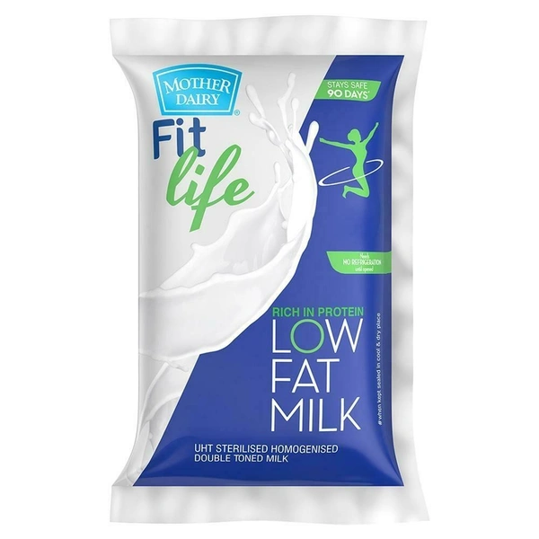 Mother Dairy Livelite Double Toned Low Fat Milk - 450ml