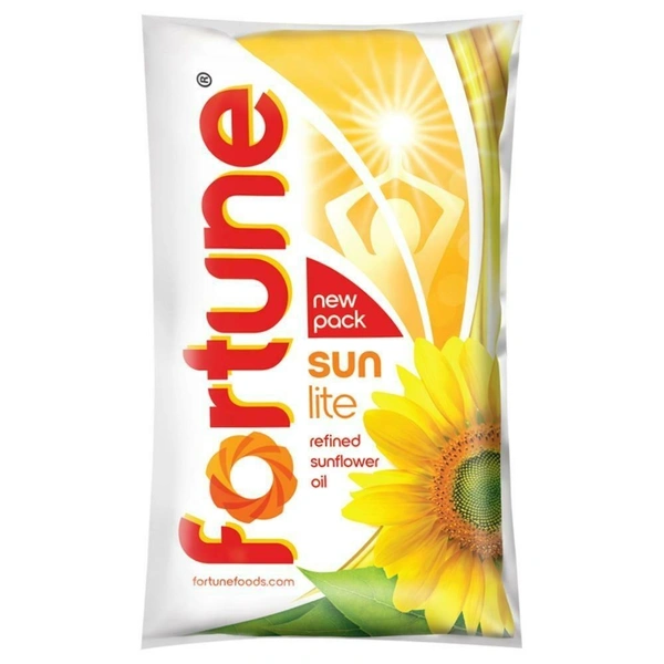 Fortune Sunlite Refined Sunflower Oil B2C - 1Ltr
