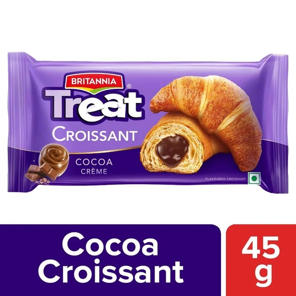 Britannia Treat Croissant - Cocoa Creme Filling B2C - 45gm